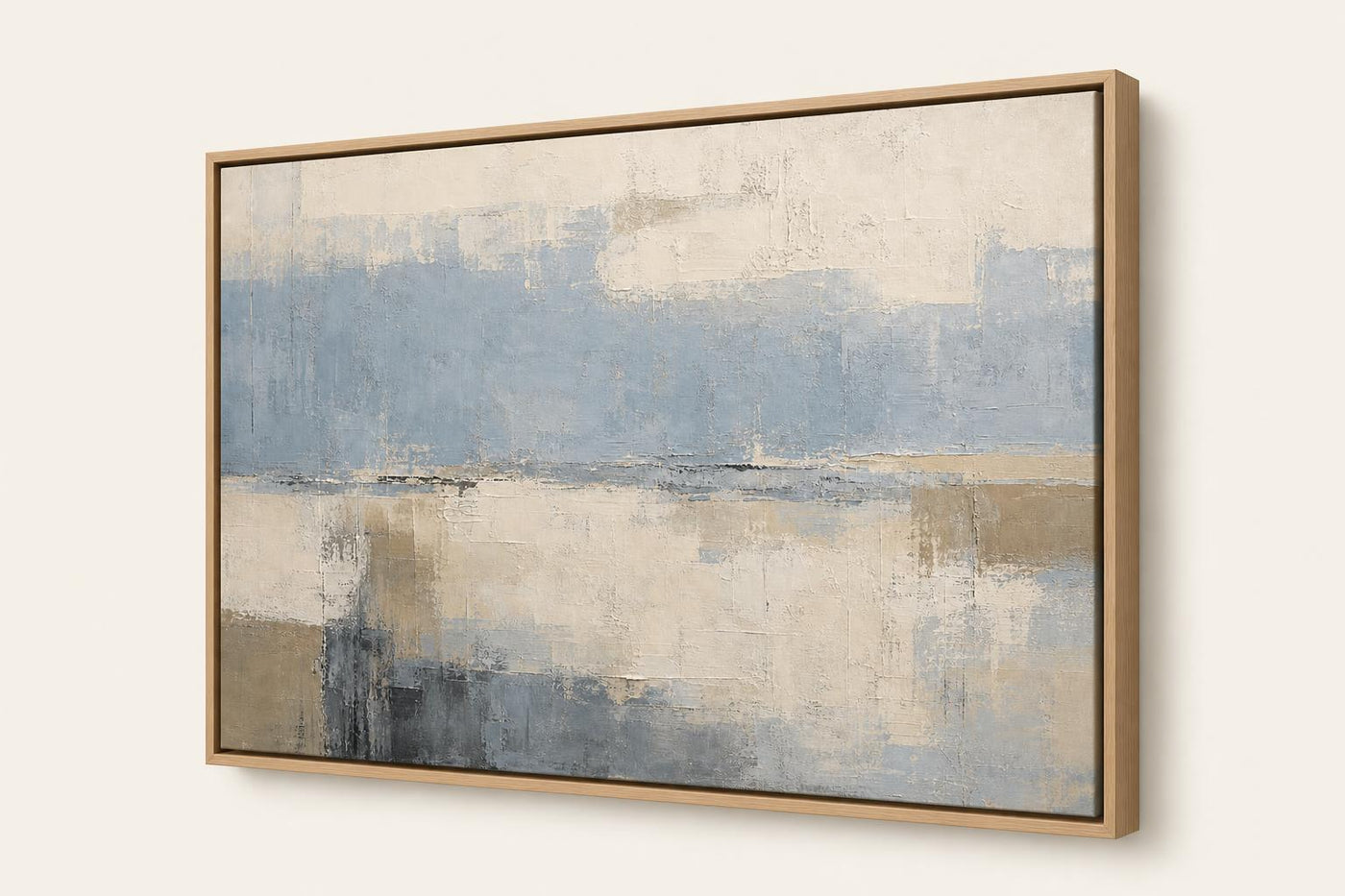 Blue Horizon angled view in a floating frame