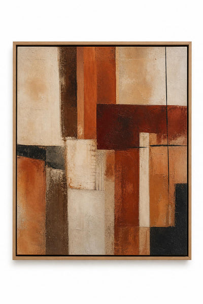 Rust Lowland Horizon framed canvas product image