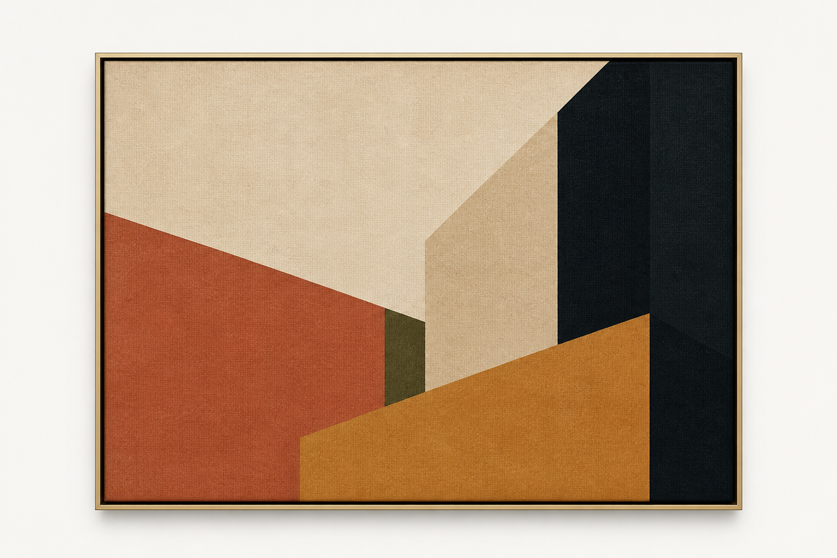 Sunlit Court — Framed artwork