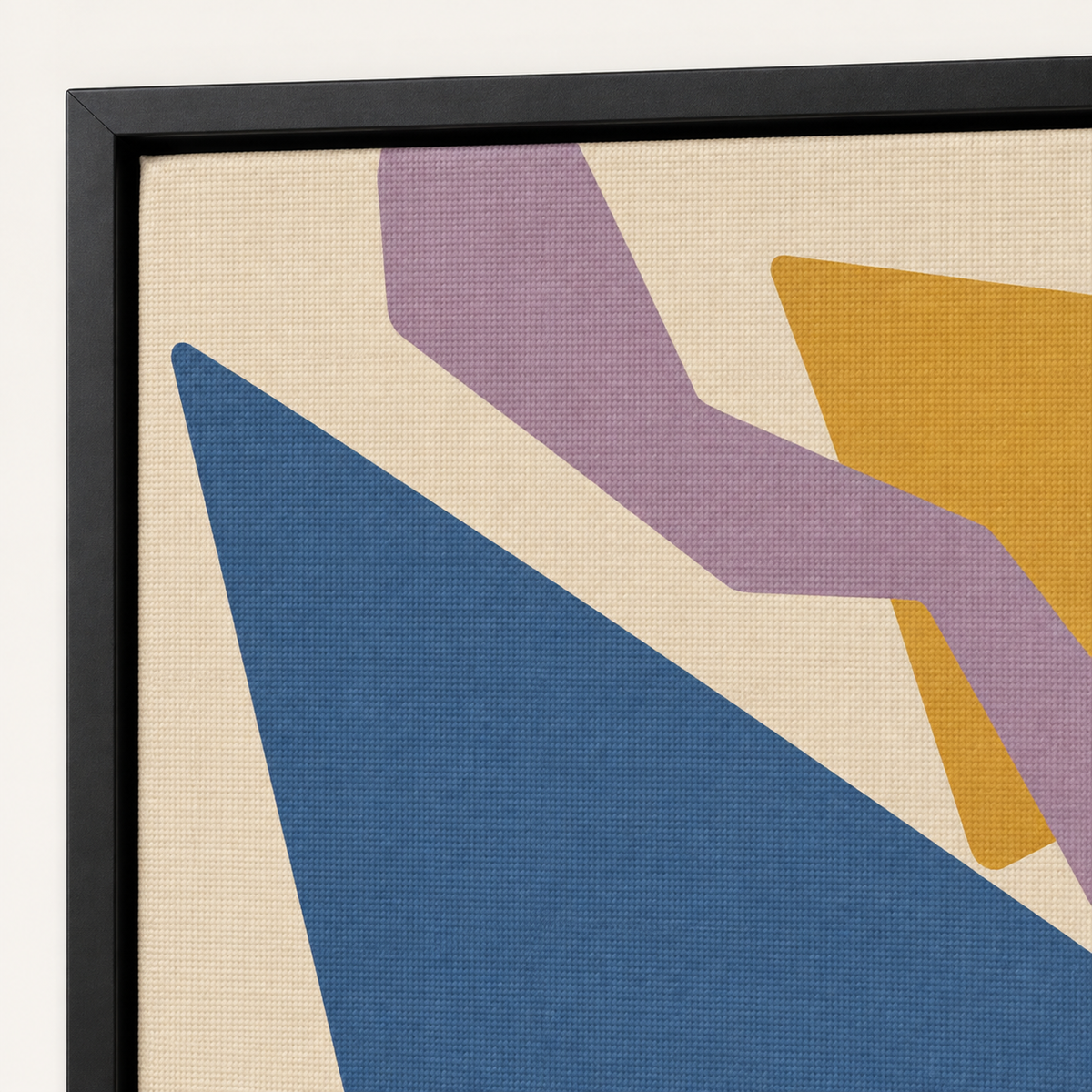 Color Counterpoint — Frame and canvas detail