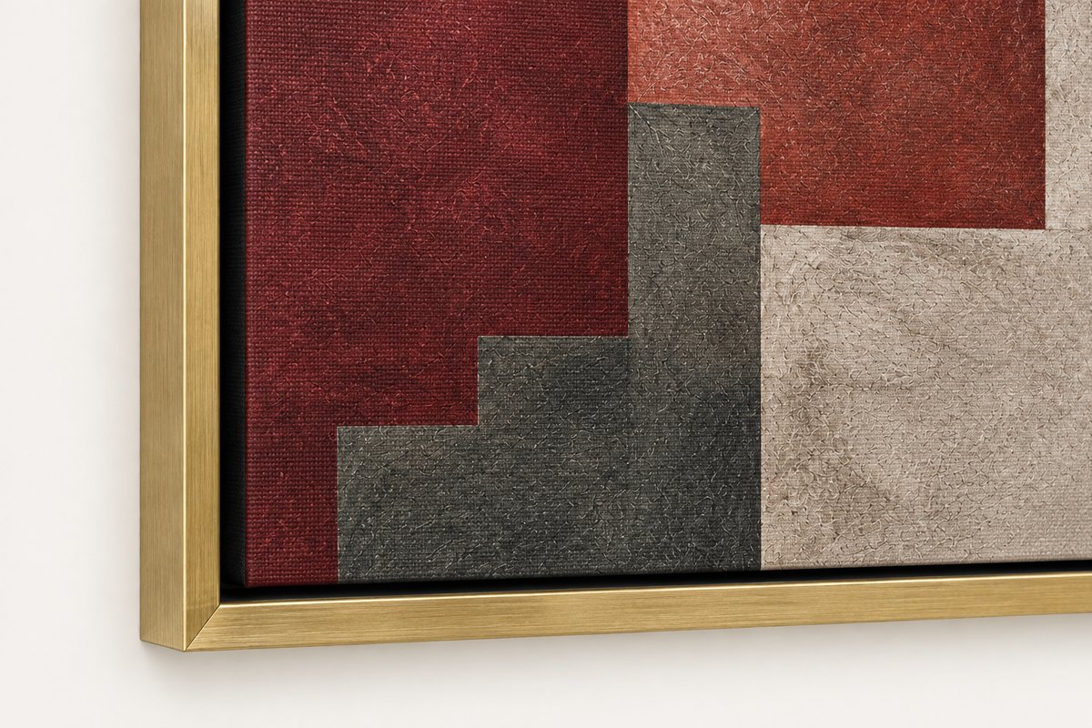 Arcade — Frame and canvas detail