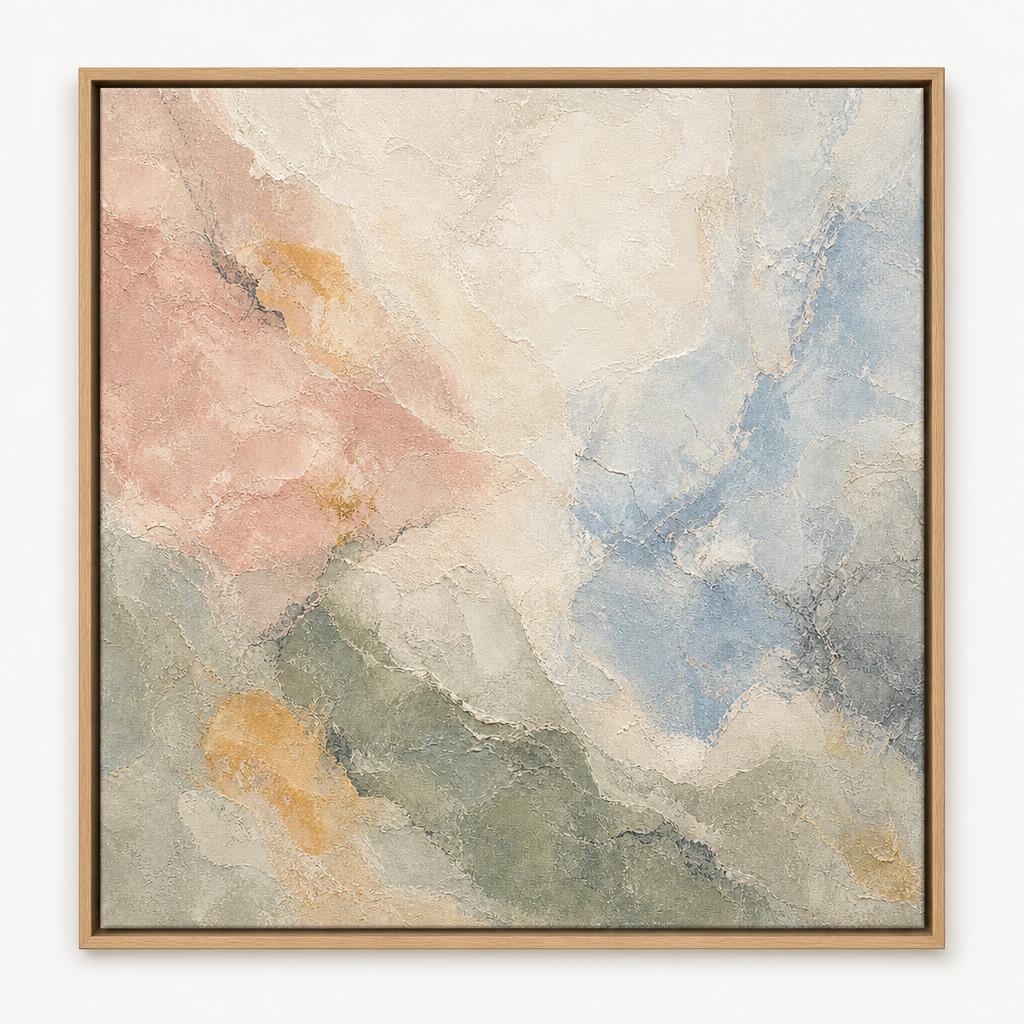 Blush Drift framed canvas product image
