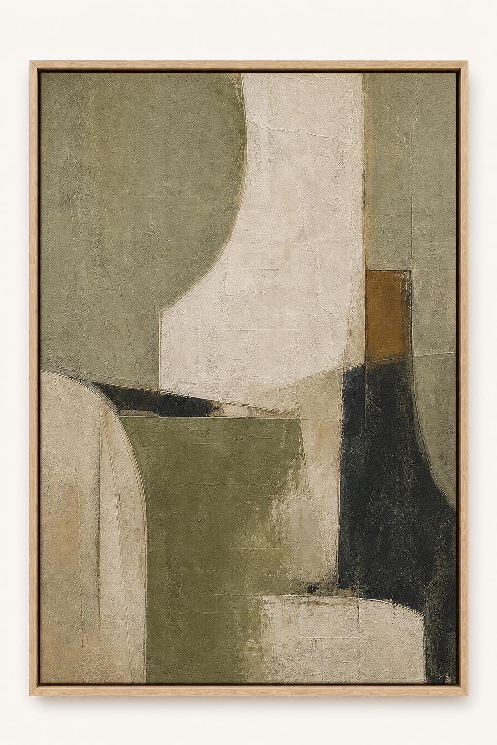 Limewash Form framed canvas product image