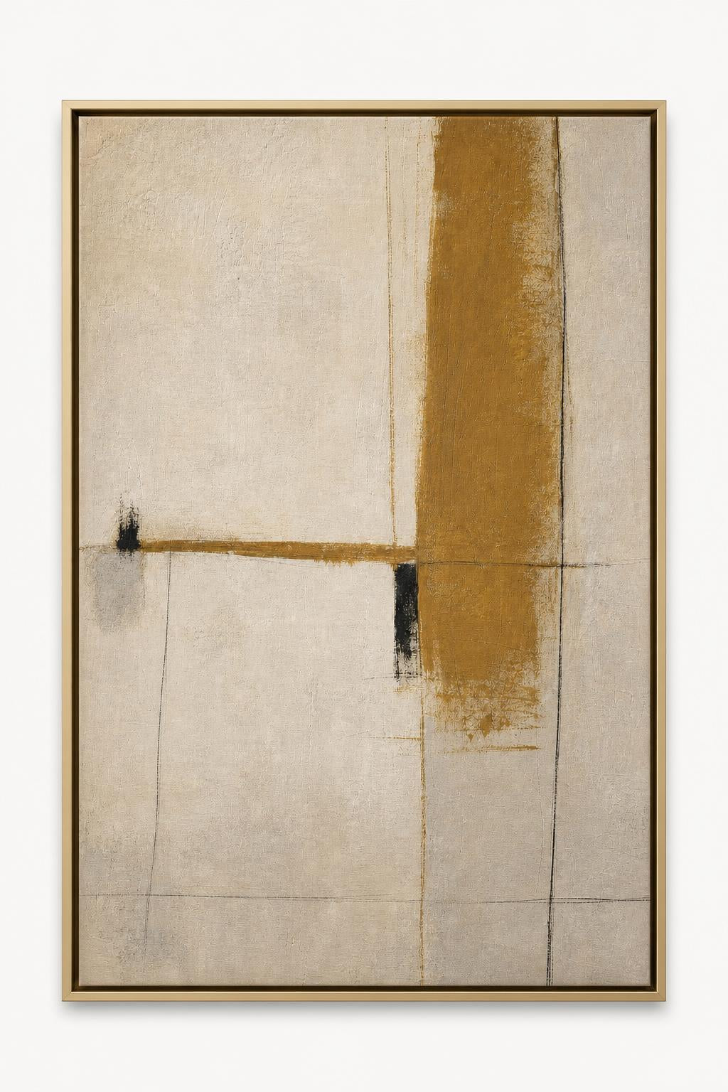 Ochre Line framed canvas product image