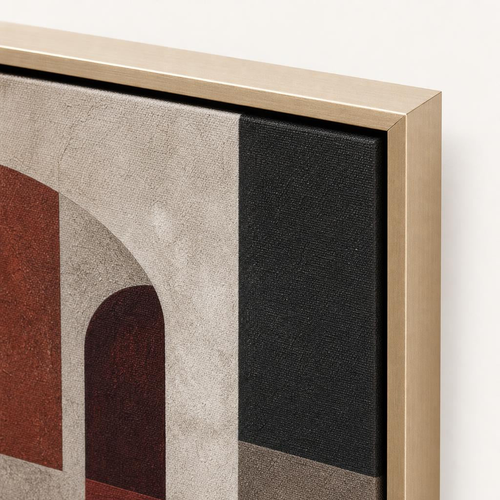 Arcade Gold frame corner close-up