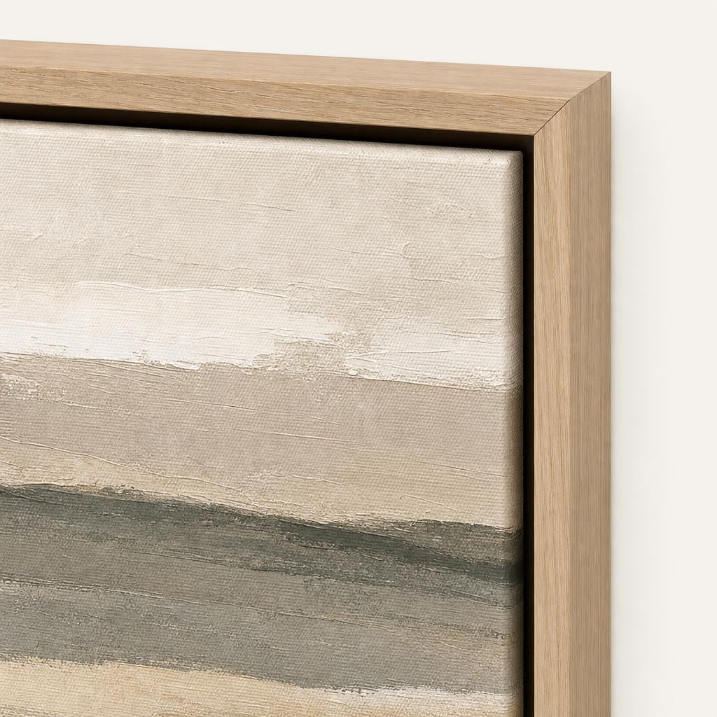 Hearthline Light Wood frame corner close-up