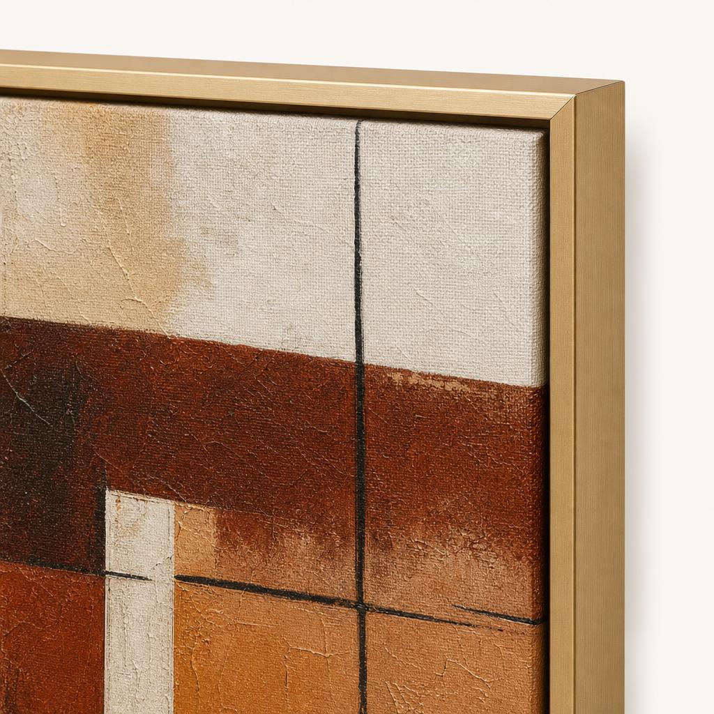 Lowland Gold frame corner close-up