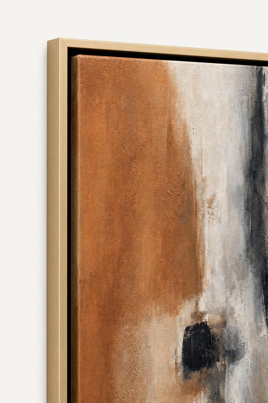 Sable Champagne Gold frame corner close-up