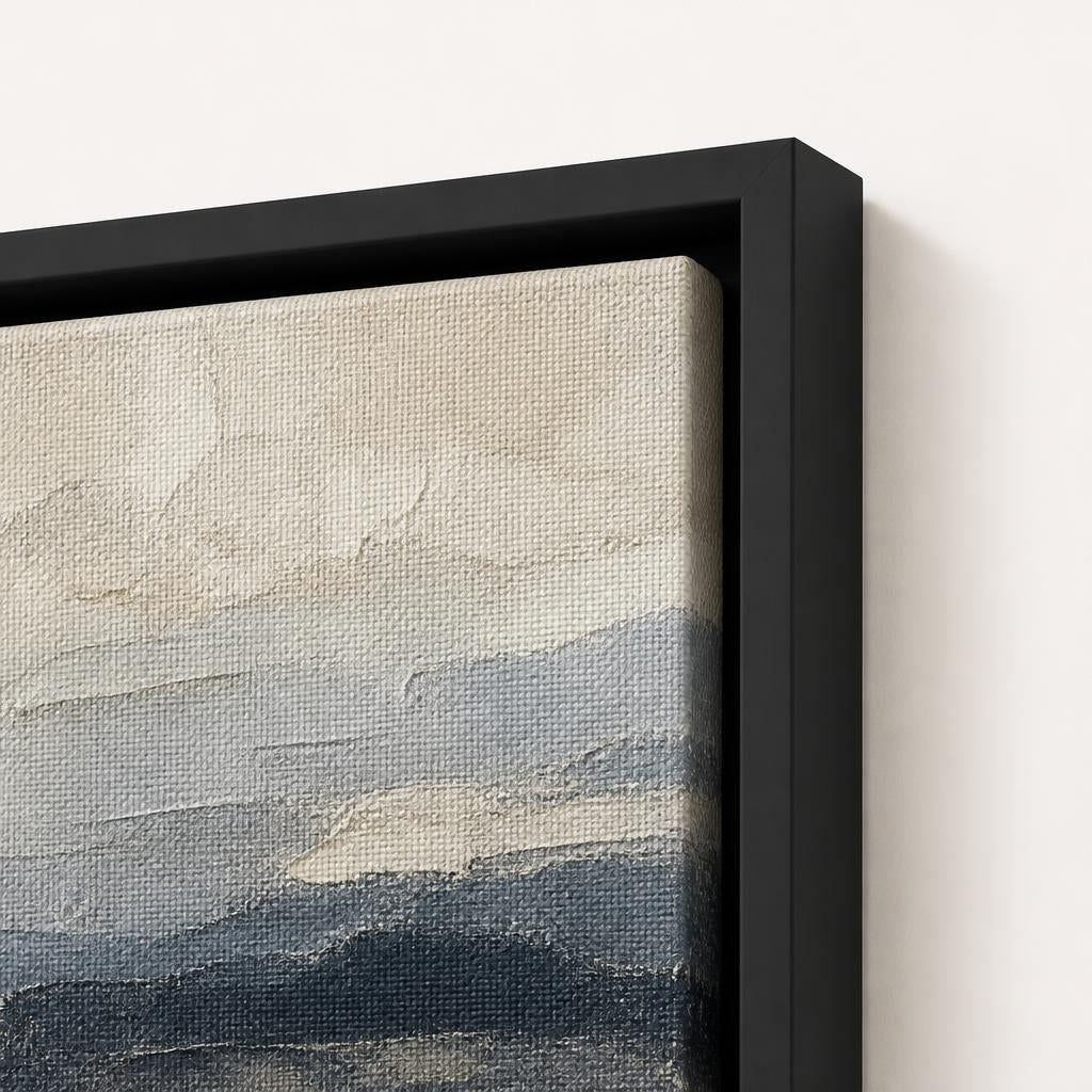 Tidal Triptych Black frame corner close-up