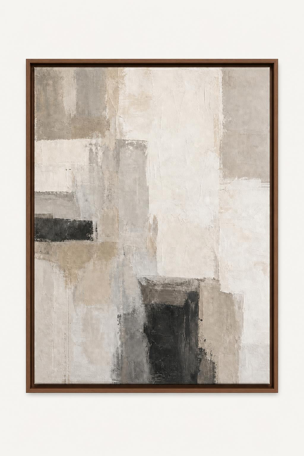 First Room framed canvas product image in a Natural Oak floating frame