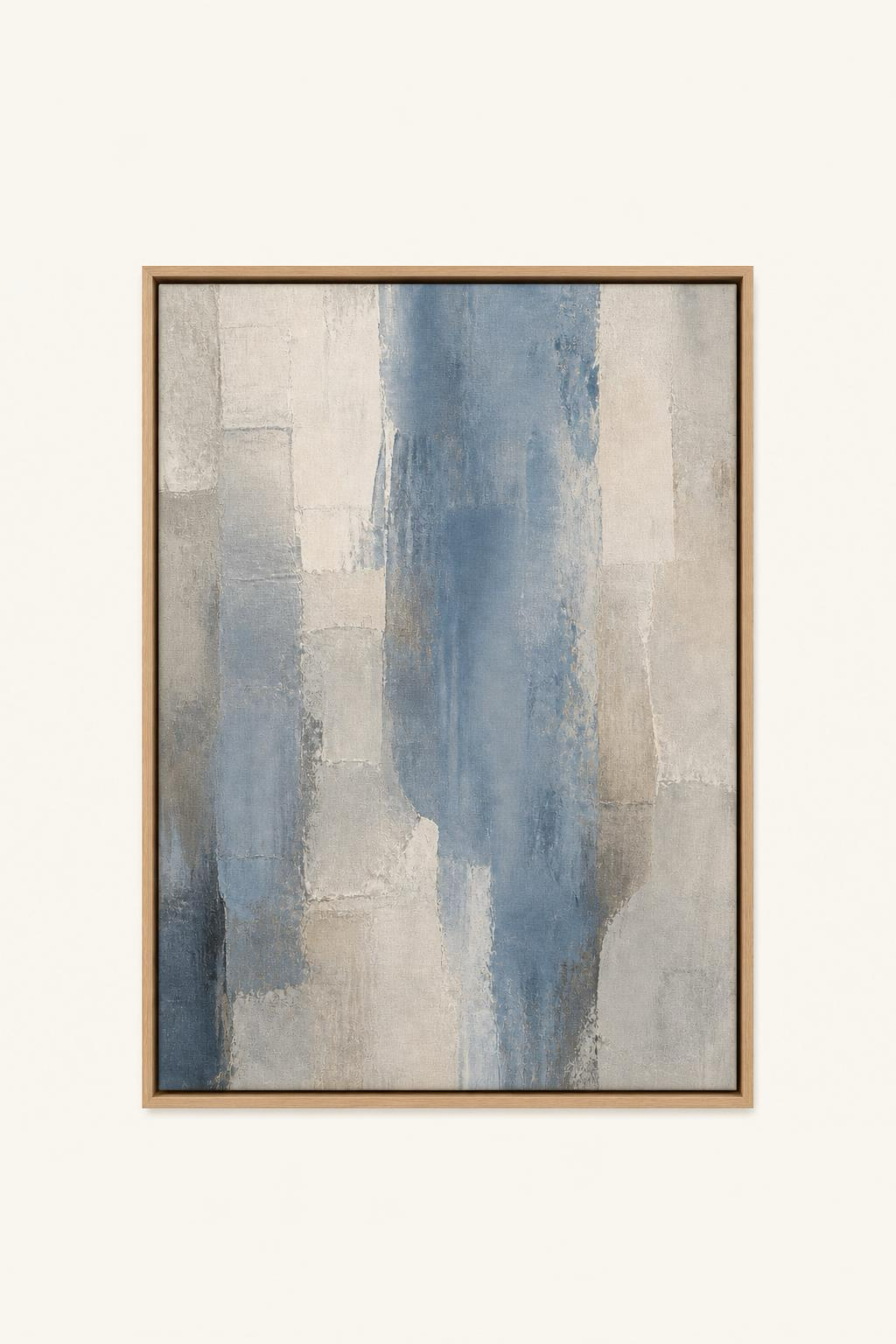 Mineral Wash in a Natural Oak floating frame