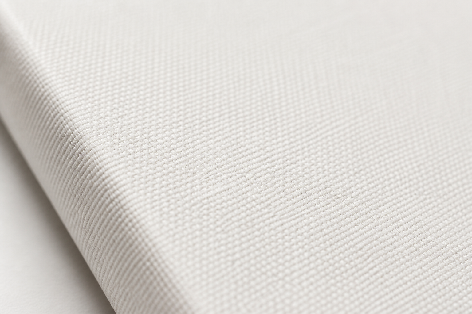 Close-up of blank white canvas texture
