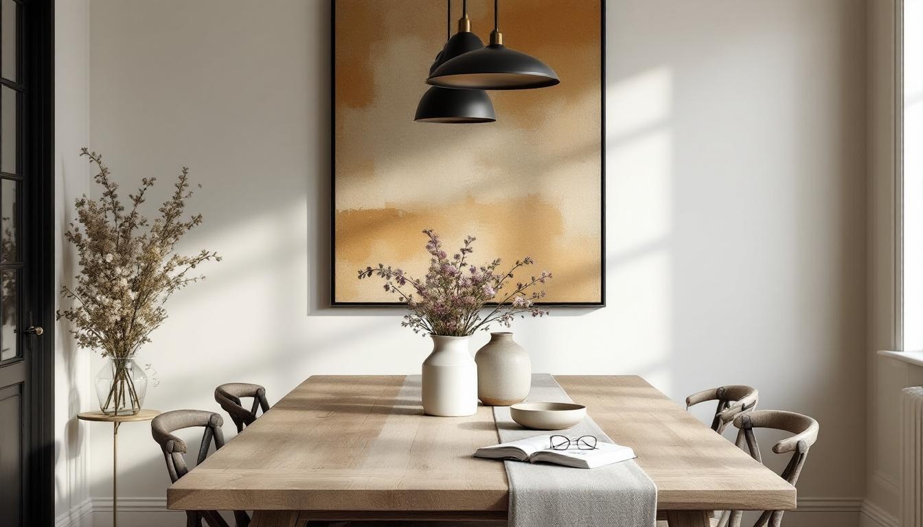 Modern Farmhouse kitchen & dining — Linen & Oak palette