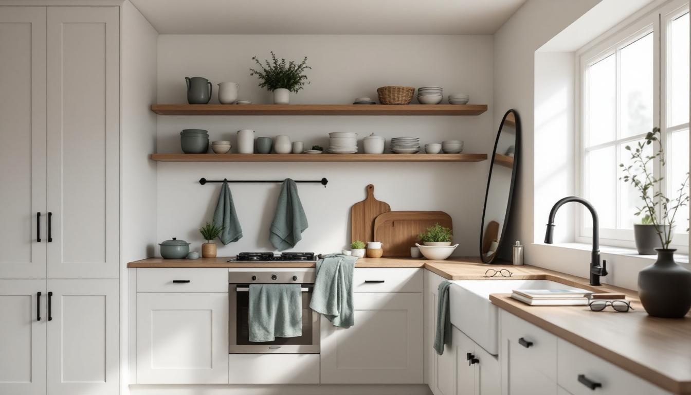 Modern Farmhouse kitchen & dining — White & Wood palette