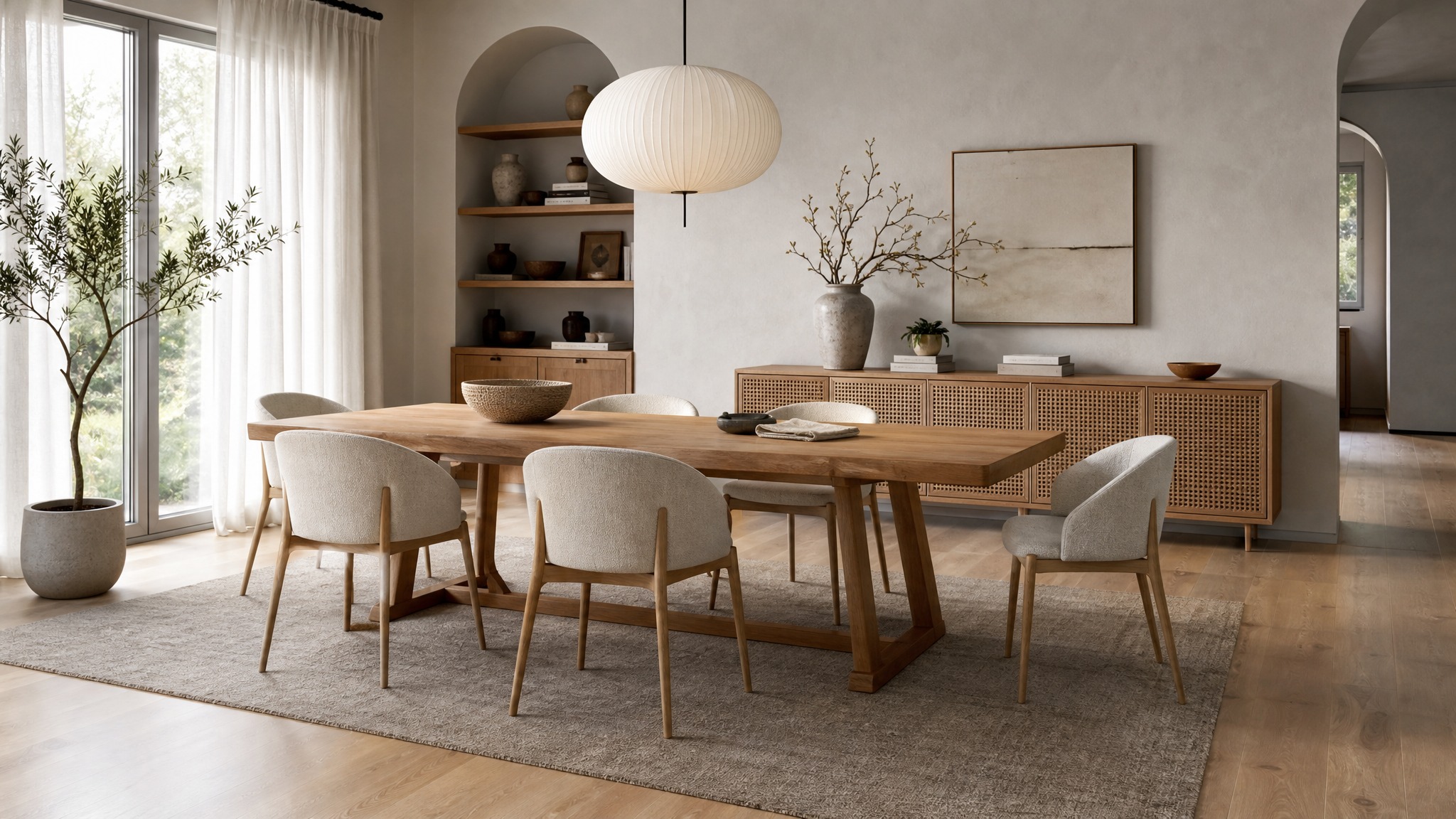Japandi & Scandi kitchen & dining — Ash & Mist palette